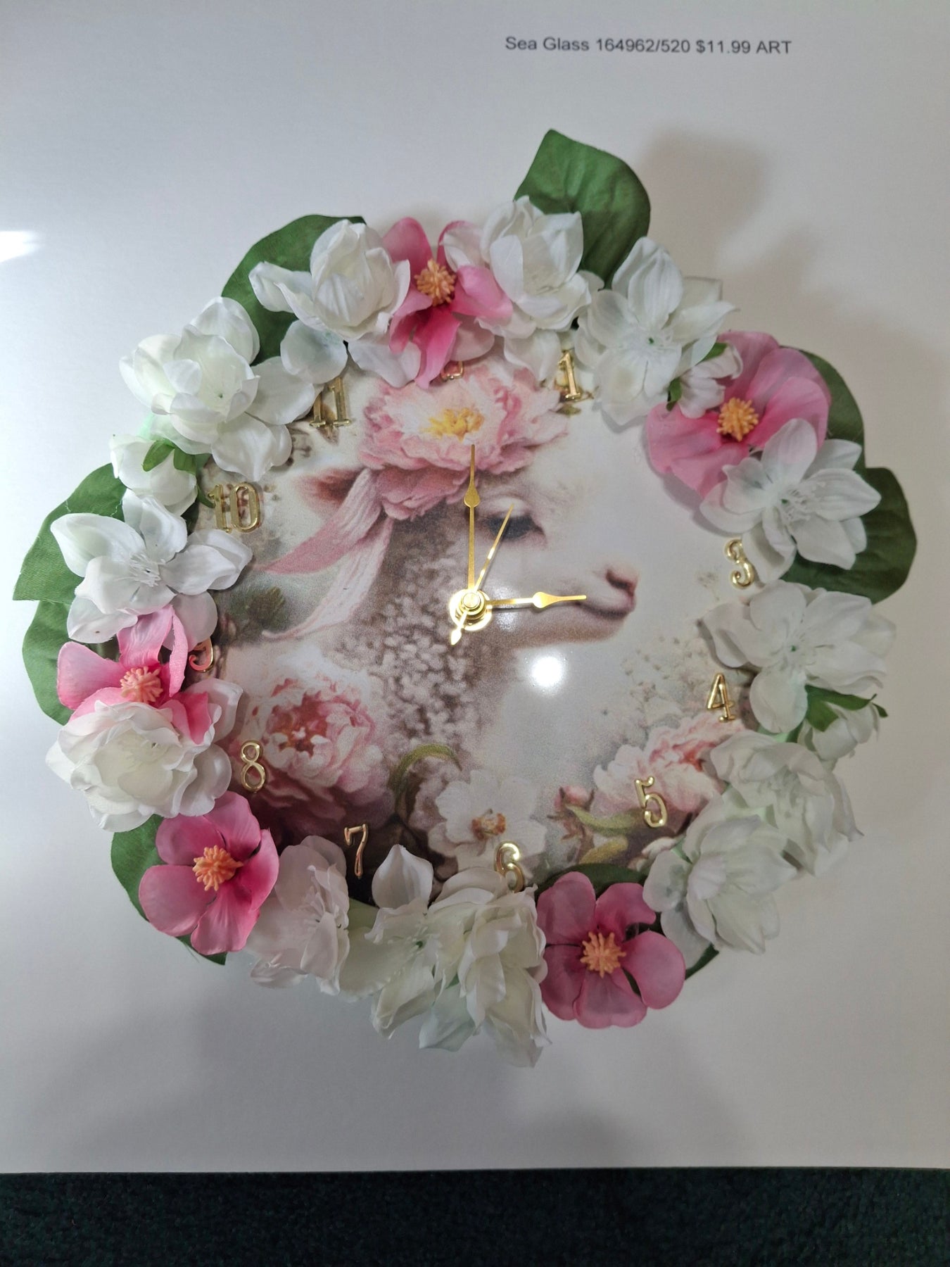 Handmade Wooden Wall Clock — 11", Battery Operated