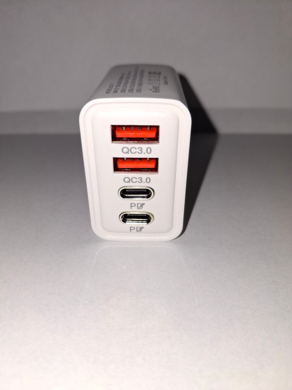 Fast Charging Wall Adapter — 4-Port USB & USB-C (White)