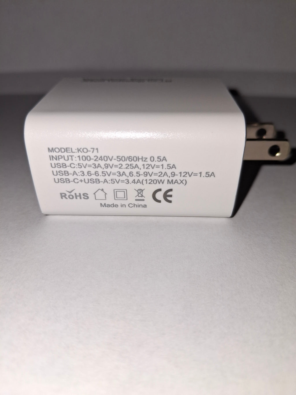 Fast Charging Wall Adapter — 4-Port USB & USB-C (White)