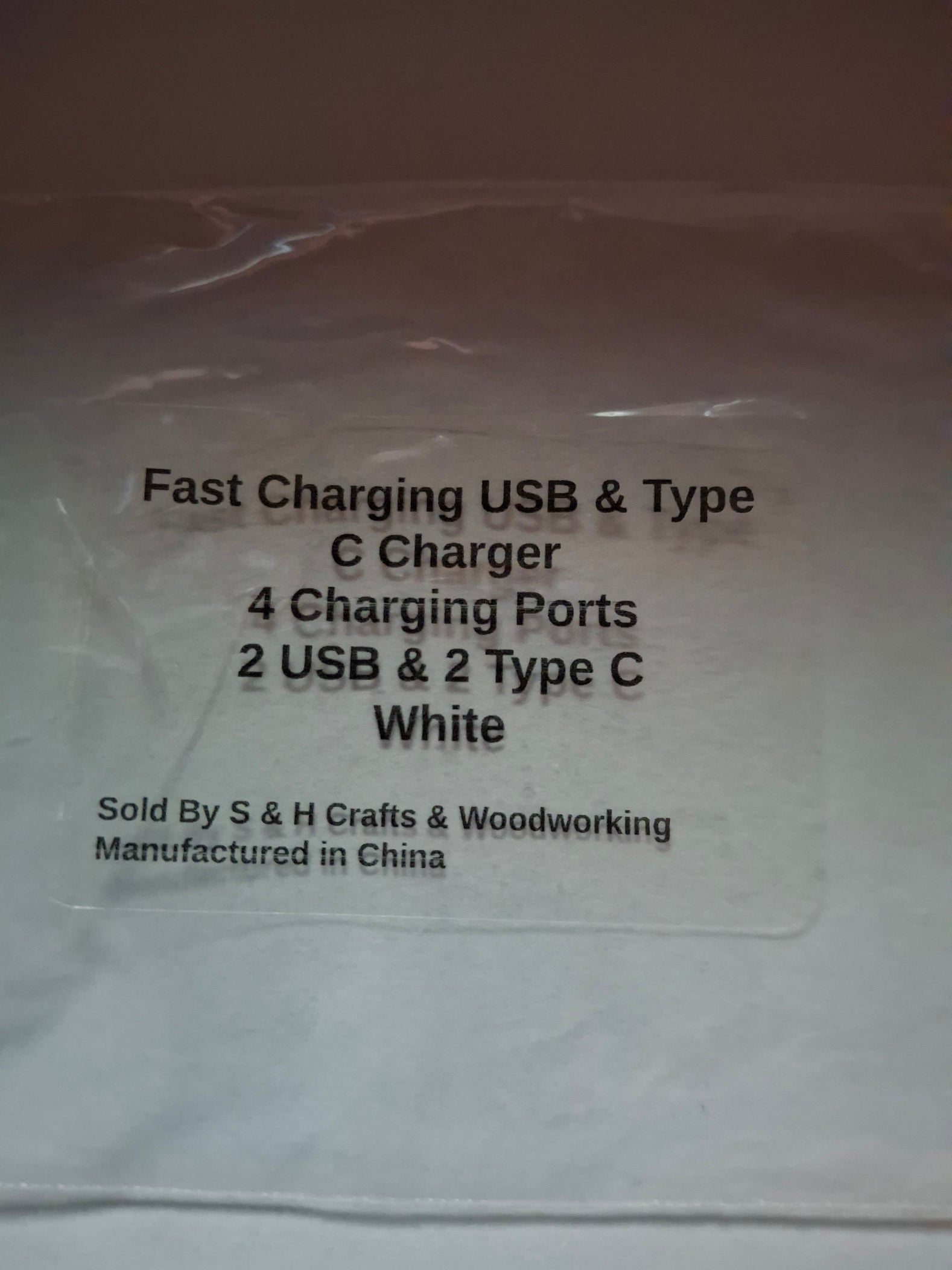 Fast Charging Wall Adapter — 4-Port USB & USB-C (White)