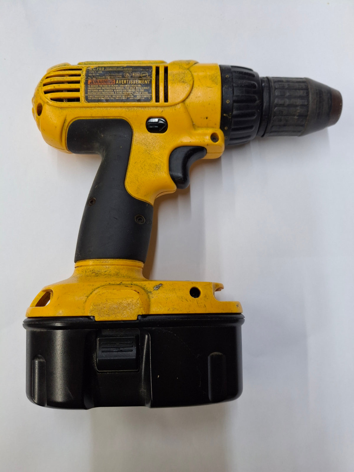 Used DeWalt DC759 drill with battery