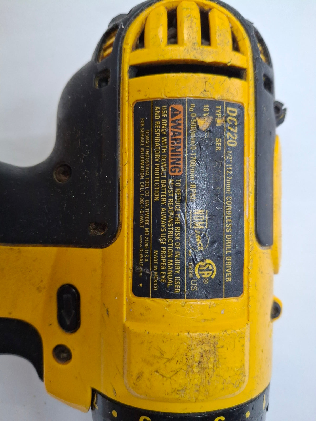 Used Dewalt DC720 Drill/driver