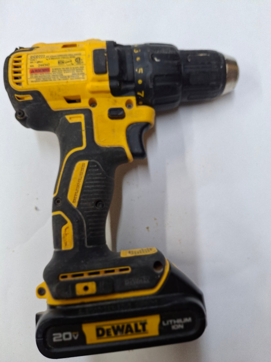 Used DeWalt DCD777 20V cordless drill/driver