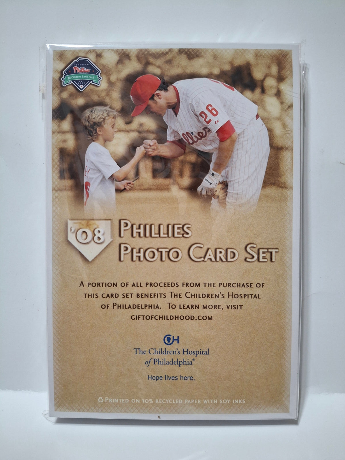 2008 Phillies Photo Card Set Unopened
