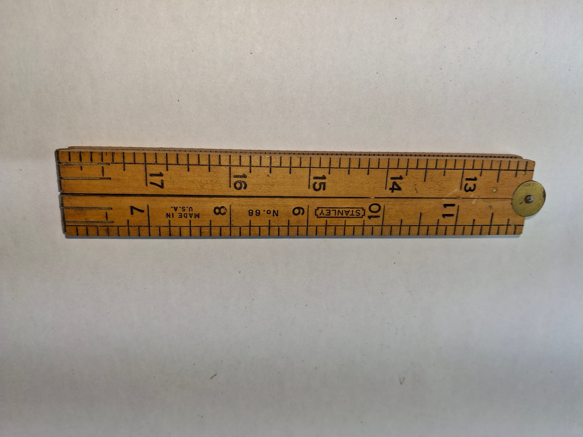 Stanley No 66 24 inch Folding Wooden Ruler