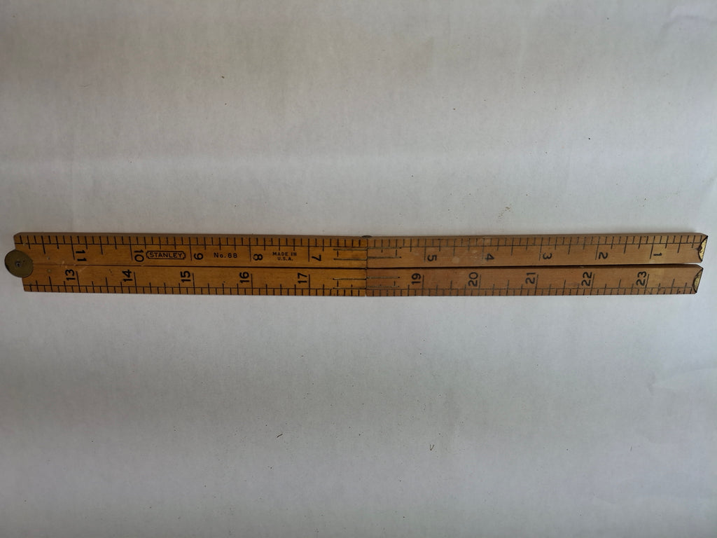 Stanley No 66 24 inch Folding Wooden Ruler