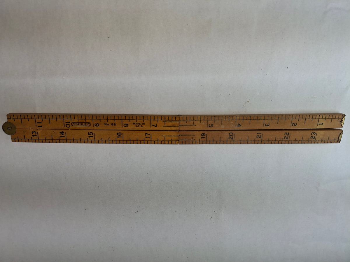 Stanley No 66 24 inch Folding Wooden Ruler