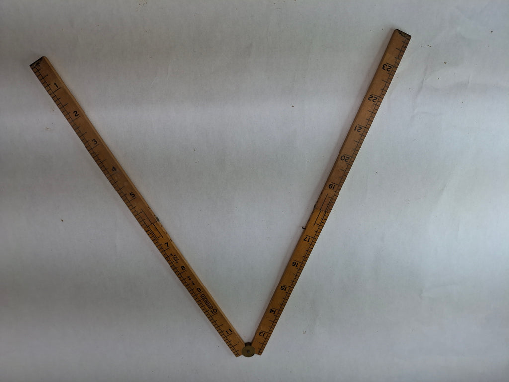 Stanley No 66 24 inch Folding Wooden Ruler