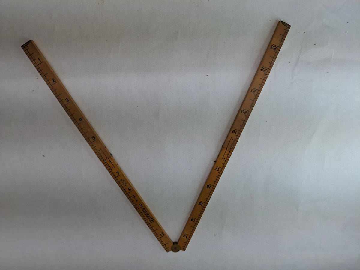 Stanley No 66 24 inch Folding Wooden Ruler