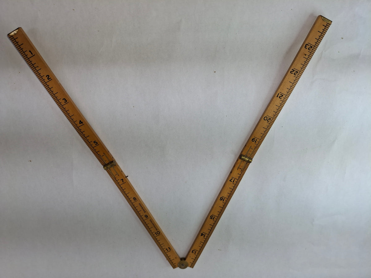 Stanley No 66 24 inch Folding Wooden Ruler
