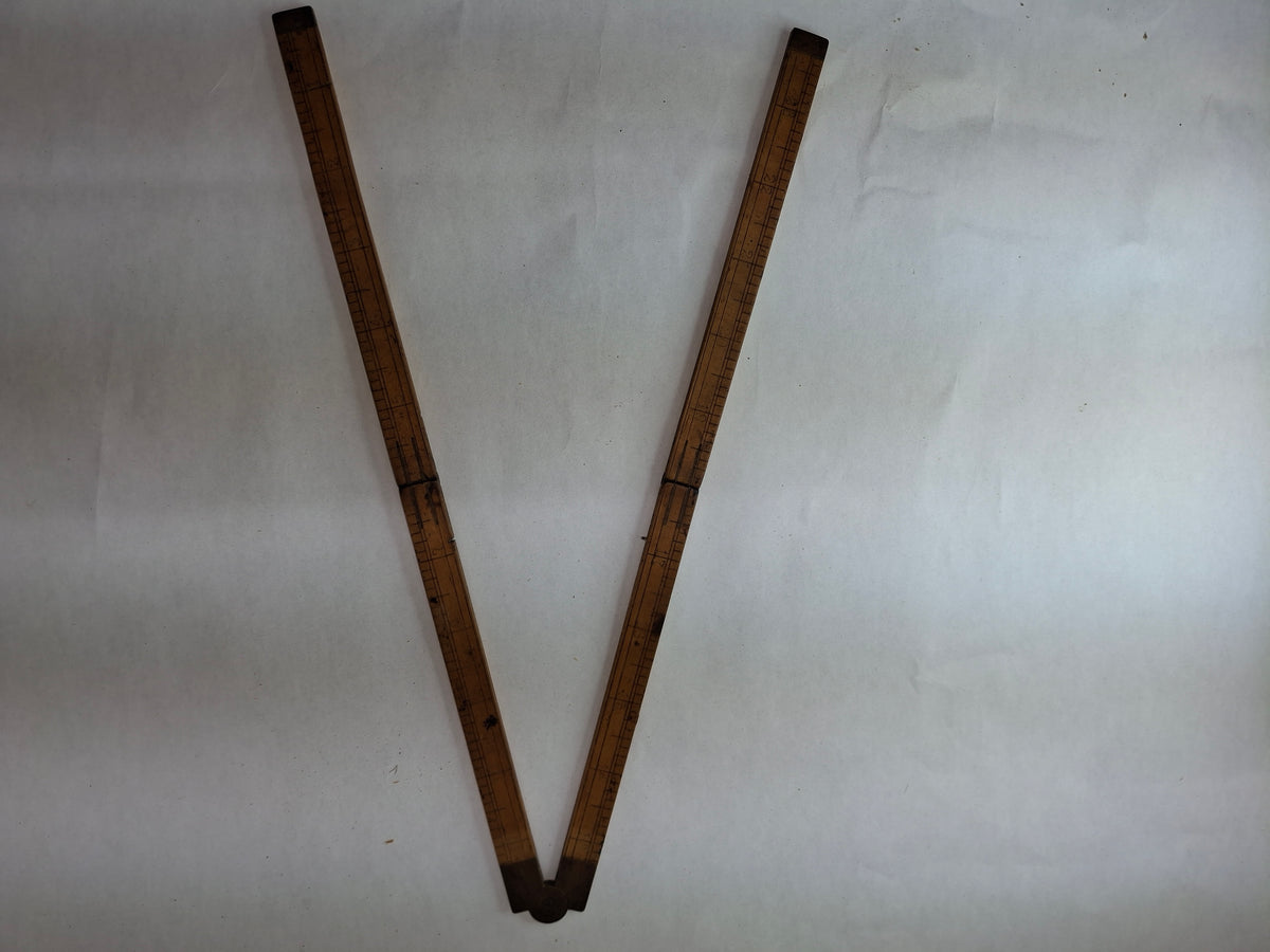 Stanley No. 68, 24inch Wooden Folding Ruler