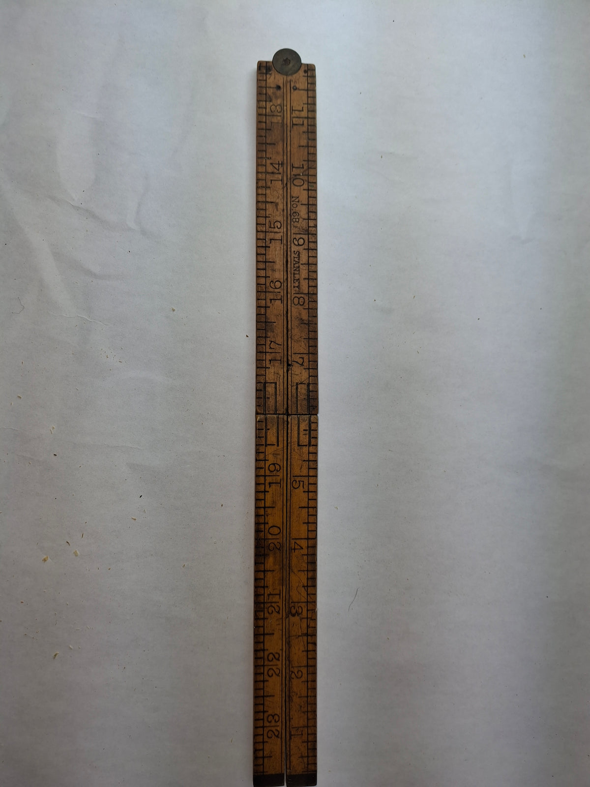Stanley No. 68 , 24 inch, Folding Wooden Rule