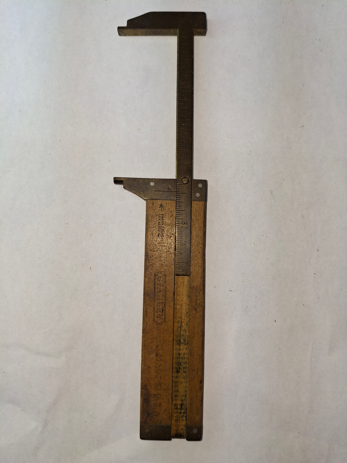 Stanley 3 inch wooden caliper