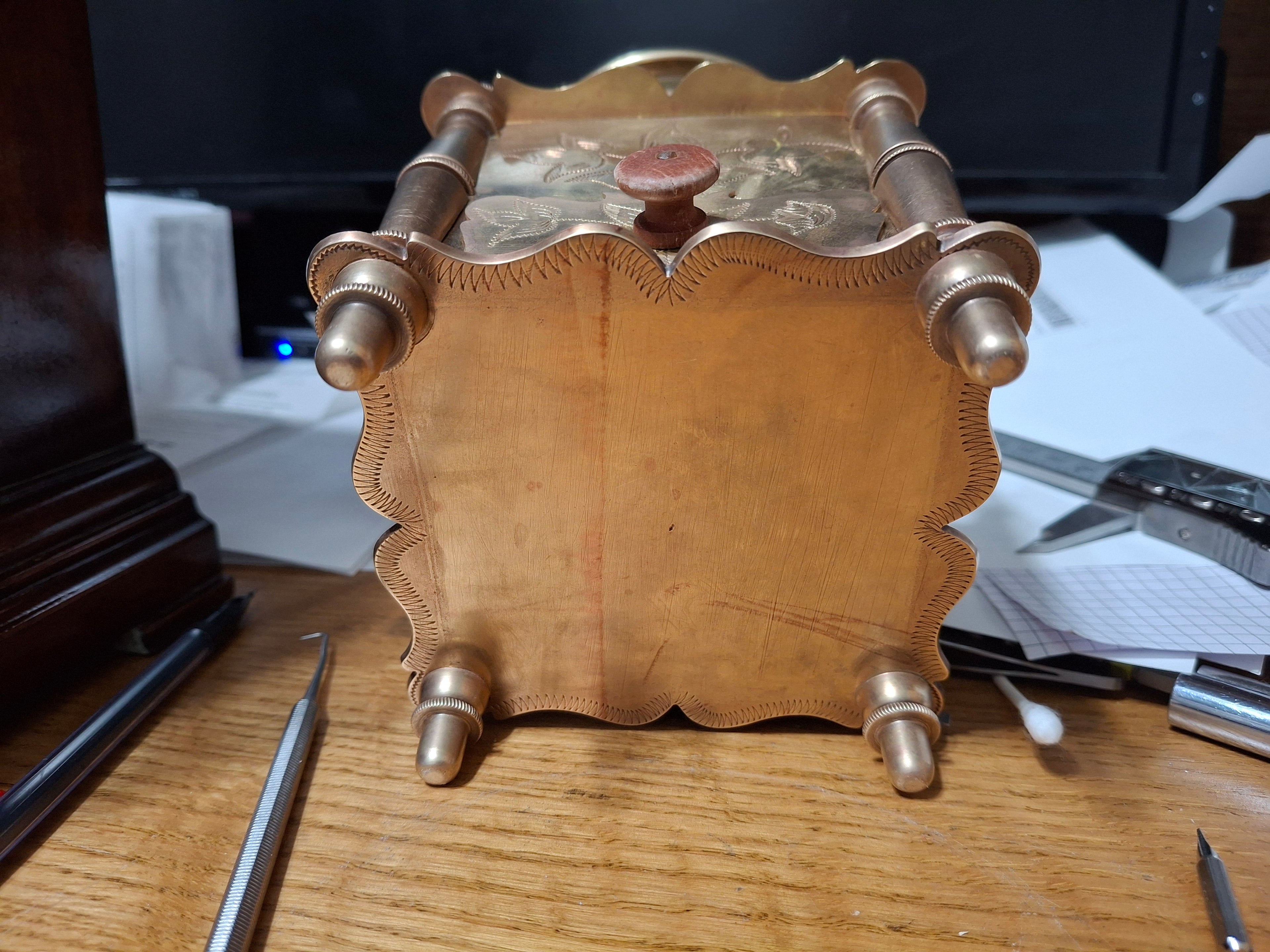 Antique Coffee Grinder, Brass