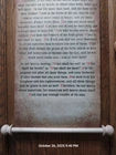 Handmade Christian Scroll — Do Not Worry (11×18")